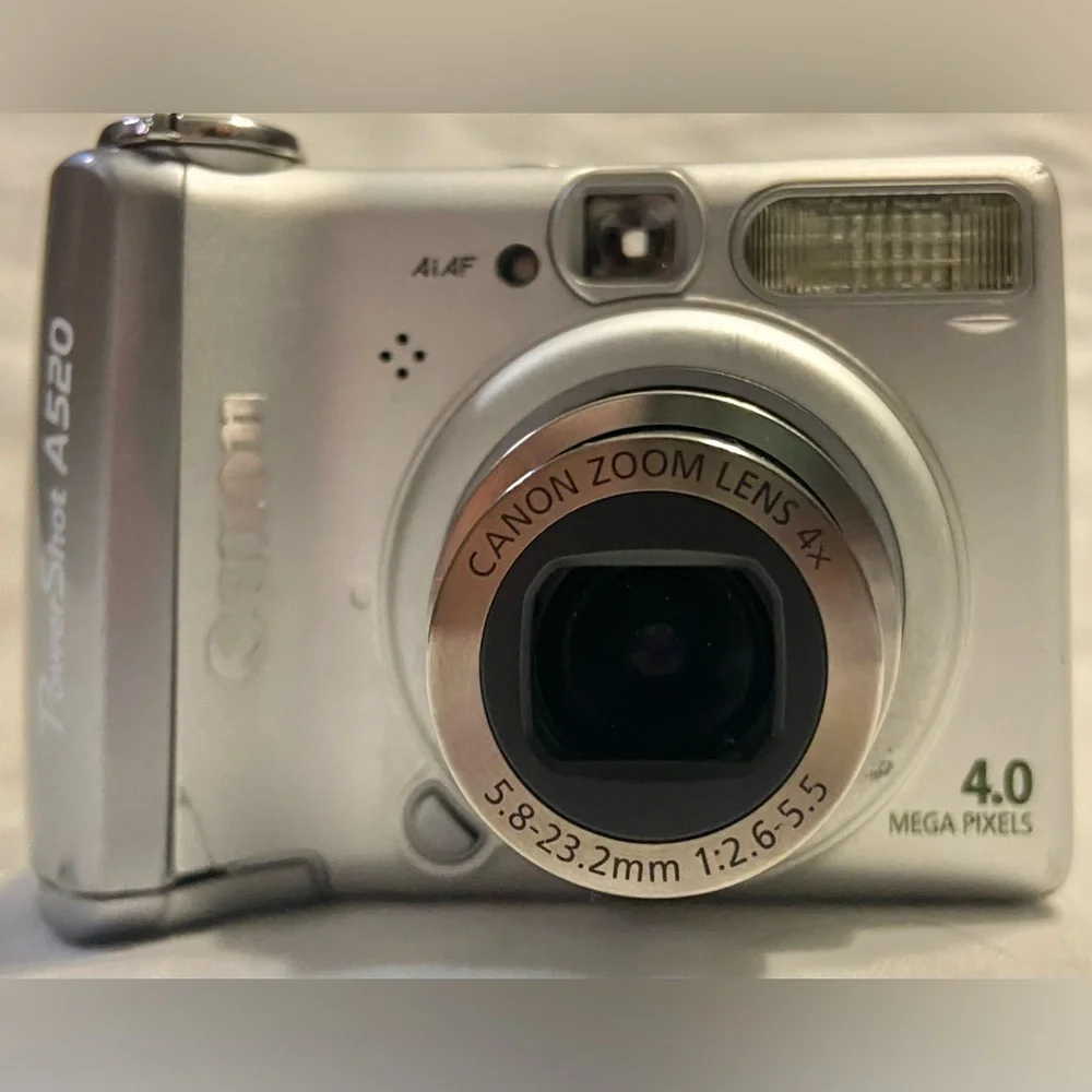 Canon PowerShot A520 Ai AF Digital Camera 4.0 Megapixel 4x Optical Zoom - Works - Picture 2 of 7
